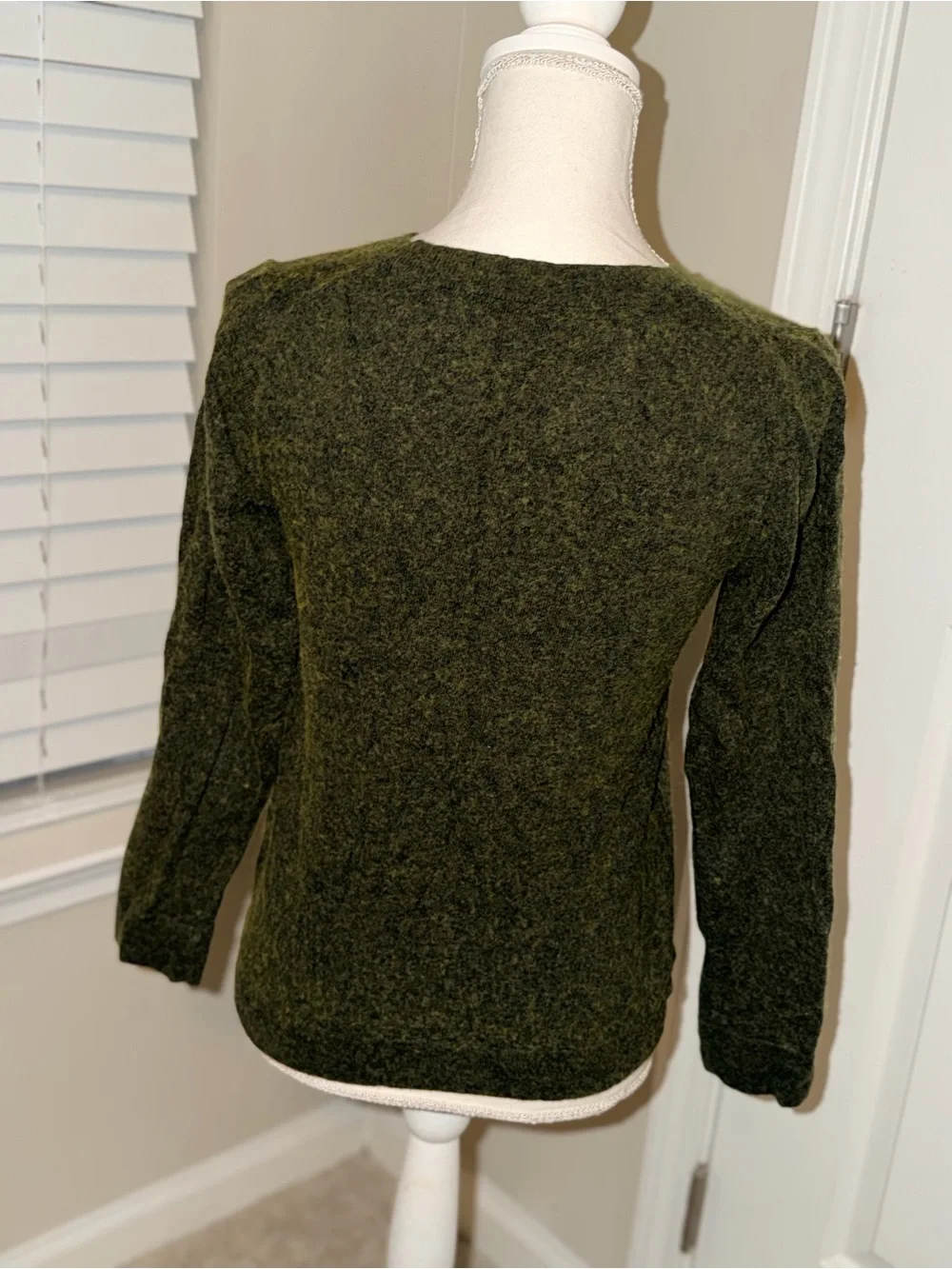 J. Crew Olive Crewneck Sweater